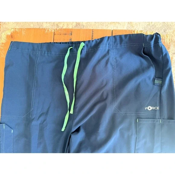 Carhartt Force Scrub cross flex pants scrub bottoms navy blue Tall 2xl - Picture 11 of 12